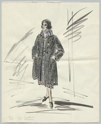 For Miss Dietrich (Material title), costume design, 1957 (circa)