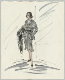 Bias Skirt (Material title), costume design, 1957 (circa)