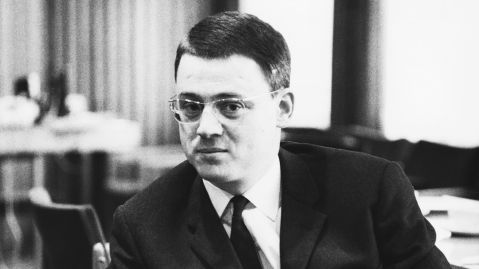 Porträt von Alexander Kluge als jungem Mann